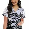 Grey's Anatomy Women's Petal Party Print Scrub Top