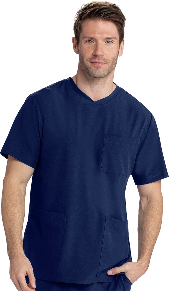 Skechers Men's Vitality Solid Scrub Top 1 Skechers Men's Vitality Solid Scrub Top
