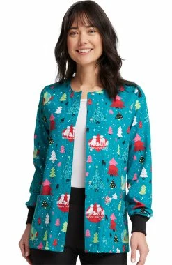 Cherokee Women's Happy Holidogs Print Jacket