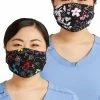 Cherokee Women's Reversible Hopeful Hearts & Bloom-tanical Print Face Mask