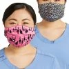 Cherokee Women's Reversible Mr. Purr-fect & Wild Child Print Face Mask