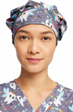 Cherokee Women's Toothicorn Magic Print Bouffant Scrub Hat
