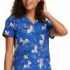 Cherokee Women's Born To Stand Out Print Scrub Top
