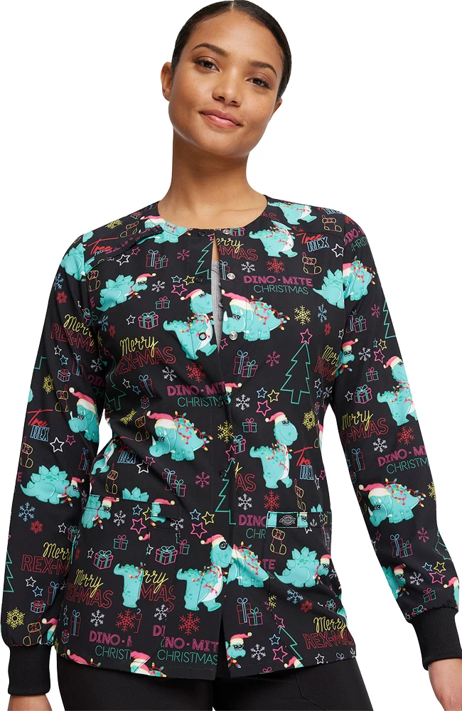 Dickies Women's Merry RexMas Print Jacket 1 Dickies Women's Merry RexMas Print Jacket