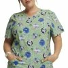 Dickies Women's Happy To Be Here Print Scrub Top