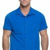 Dickies Men's Button Front Polo Shirt