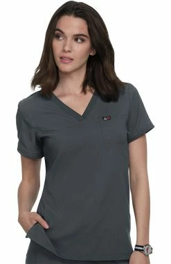 Koi Women's Vivacious Solid Scrub Top