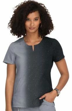 Koi Women's Balance Ombre Solid Scrub Top