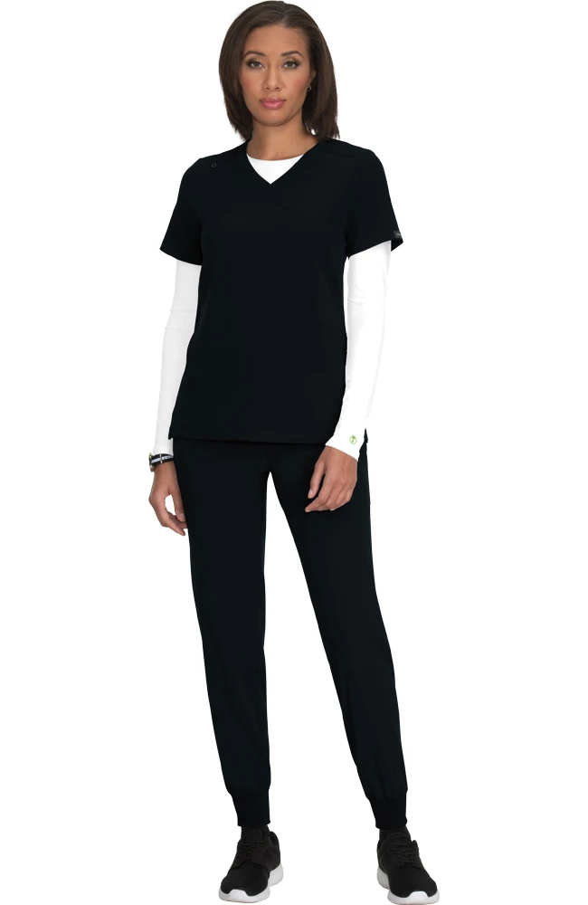 Koi Women's Eco Solid Scrub Top & Cherish Jogger Scrub Pant Set 1 Koi Women's Eco Solid Scrub Top & Cherish Jogger Scrub Pant Set