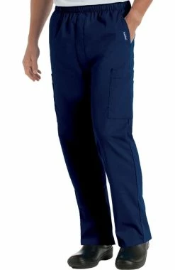 Landau Clearance Men's Cargo Pocket With Zipper Fly Scrub Pants