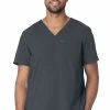 Urbane Men's Extreme Stretch Solid Scrub Top