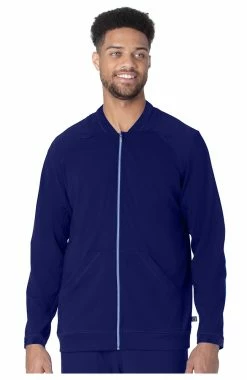 Urbane Men's Warm Up Solid Scrub Jacket