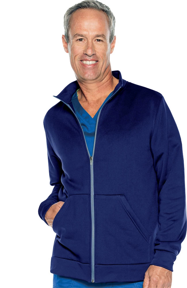 Urbane Men's Fleece Solid Scrub Jacket 1 Urbane Men's Fleece Solid Scrub Jacket