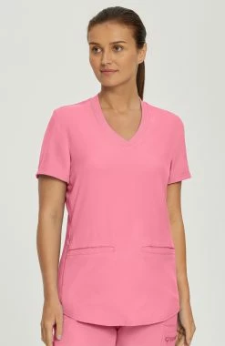Landau Women's 3 Pocket V-Neck Scrub Top