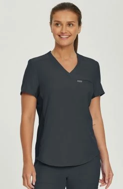Landau Women's 2 Pocket V-Neck Scrub Top