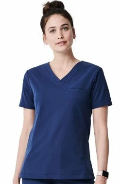 Medelita Women's Vista Solid Scrub Top