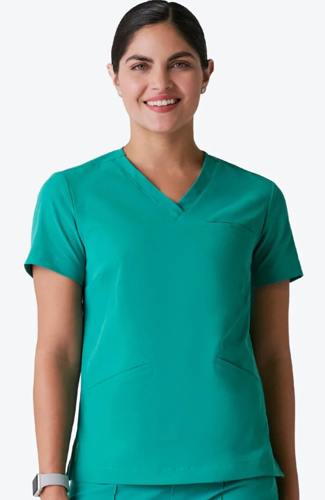 Medelita Women's Calyx V-Neck Scrub Top 1 Medelita Women's Calyx V-Neck Scrub Top