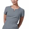 Medelita Women's Horizon V-Neck Solid Scrub Top
