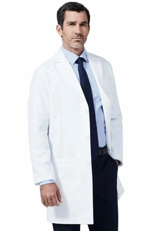 Medelita Men's M3 Laennec Classic Fit 40" Lab Coat 6 Medelita Men's M3 Laennec Classic Fit 40" Lab Coat -Scrubs for Women Sales Store 1 md lmm3lc wht 650