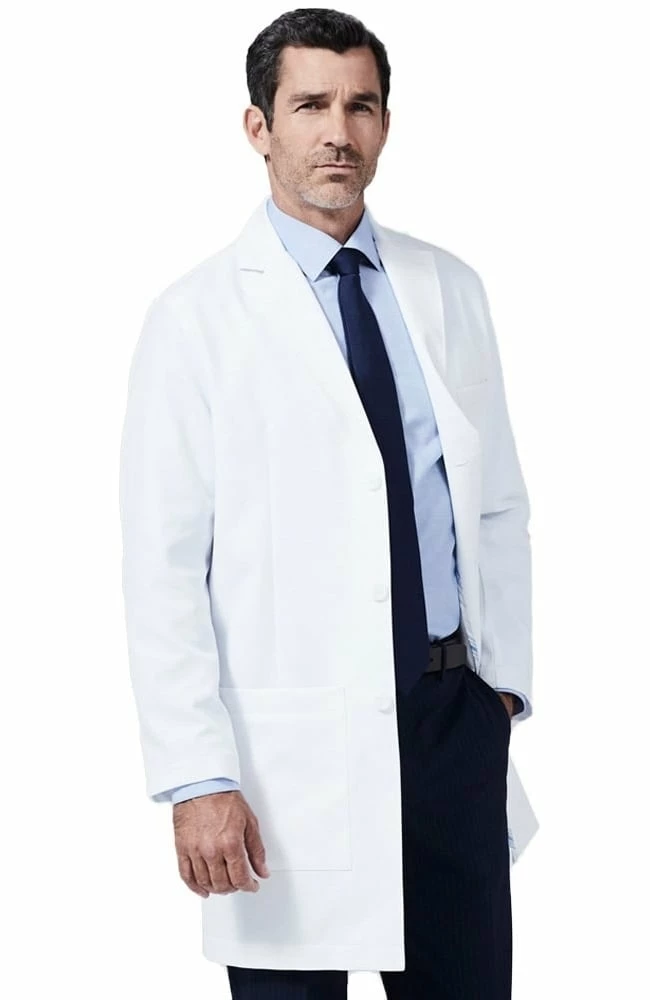 Medelita Men's M3 Laennec Classic Fit 40" Lab Coat 1 Medelita Men's M3 Laennec Classic Fit 40" Lab Coat