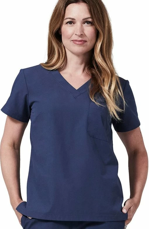 Medelita Women's Modern Fit V-Neck Solid Scrub Top -Scrubs for Women Sales Store 1 md mfcst 650