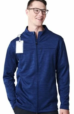 Medelita Men's Ionic Solid Scrub Jacket