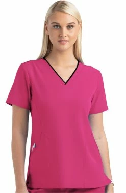 Maevn Uniforms Women's Shaped Solid Scrub Top