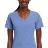 Maevn Uniforms Women's Side Stretch Solid Scrub Top