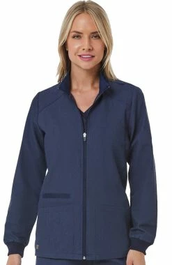 Maevn Uniforms Women's Envy Zip Front Solid Scrub Jacket