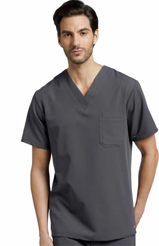White Cross Men's V-Neck Chest Pocket Solid Scrub Top 5 White Cross Men's V-Neck Chest Pocket Solid Scrub Top -Scrubs for Women Sales Store 1 wc 2206 650
