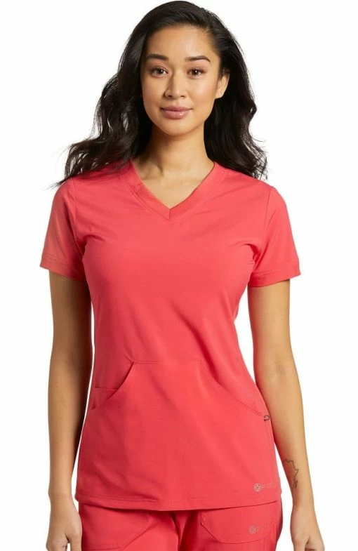 White Cross Women's V-Neck Kangaroo Pocket Solid Scrub Top 6 White Cross Women's V-Neck Kangaroo Pocket Solid Scrub Top -Scrubs for Women Sales Store 1 wc 725 650