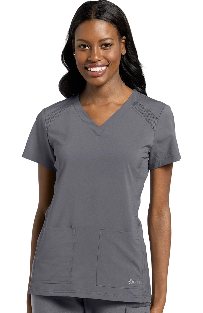 White Cross Women's V-Neck Solid Scrub Top 1 White Cross Women's V-Neck Solid Scrub Top
