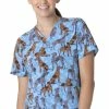 Carhartt Women's V-Neck Great Gathering Print Scrub Top