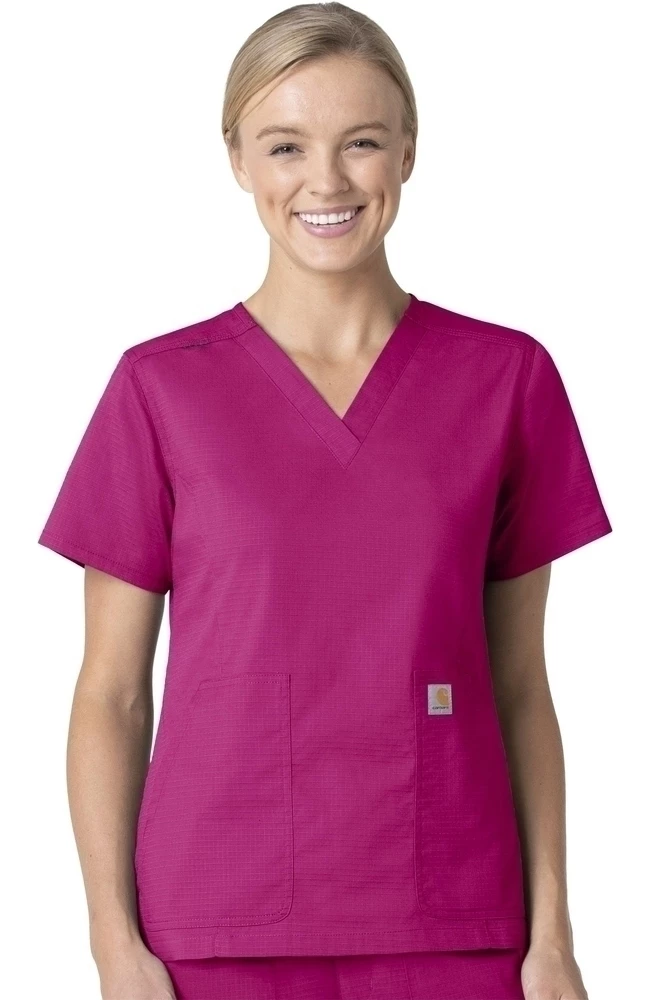 Carhartt Women's V-Neck Scrub Top 1 Carhartt Women's V-Neck Scrub Top