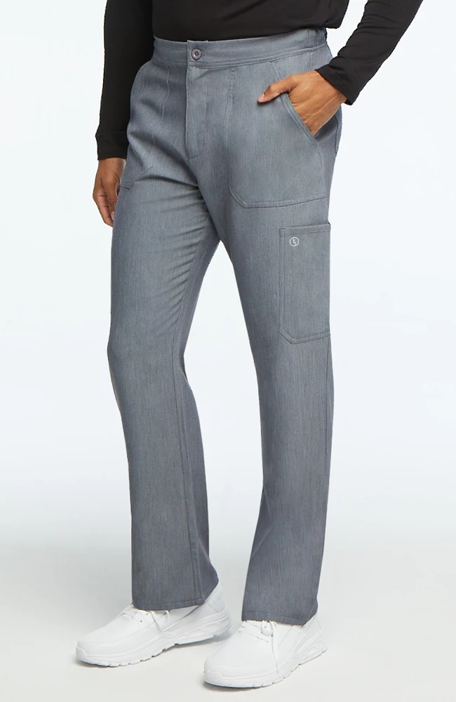 AllHeart Clearance Men's Solid Scrub Top & Cargo Scrub Pant Set 2 AllHeart Clearance Men's Solid Scrub Top & Cargo Scrub Pant Set - Image 2