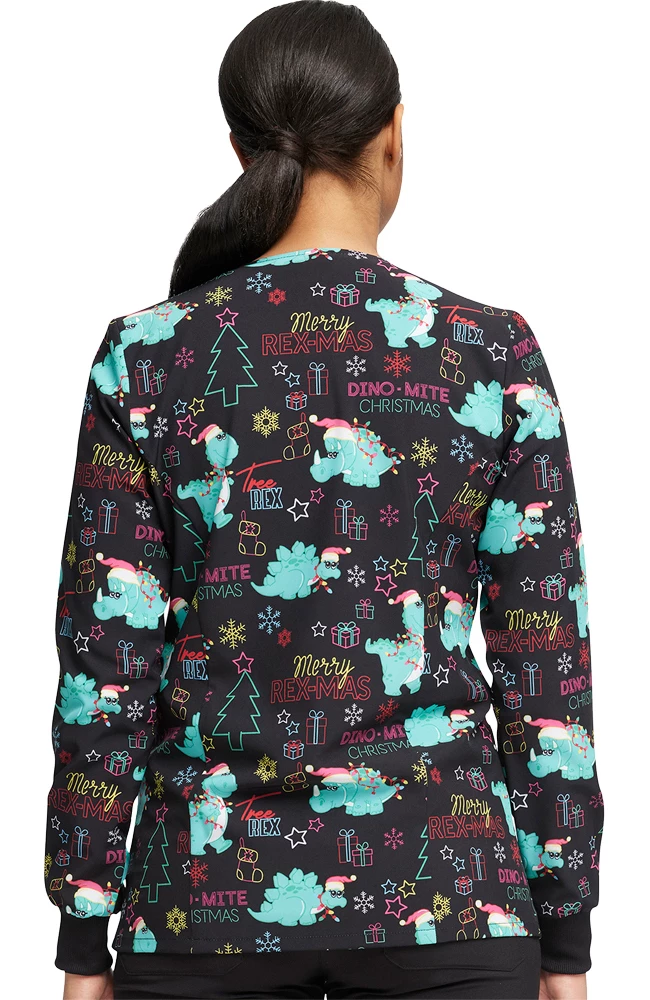 Dickies Women's Merry RexMas Print Jacket 2 Dickies Women's Merry RexMas Print Jacket - Image 2