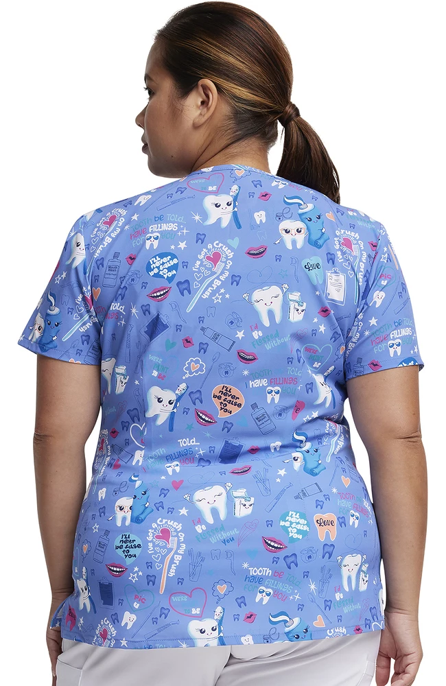 Dickies Women's Fillings For You Print Scrub Top 2 Dickies Women's Fillings For You Print Scrub Top - Image 2