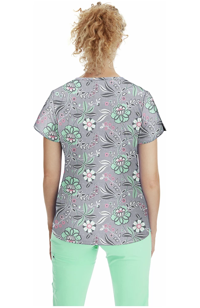 Healing Hands Women's Isabel Simply Sweet Print Scrub Top 2 Healing Hands Women's Isabel Simply Sweet Print Scrub Top - Image 2