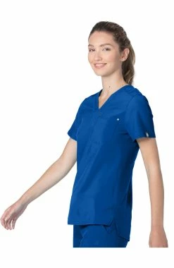 Urbane Women's Tailored V-Neck Solid Scrub Top 4 Urbane Women's Tailored V-Neck Solid Scrub Top -Scrubs for Women Sales Store 2 ln 9744fs 650