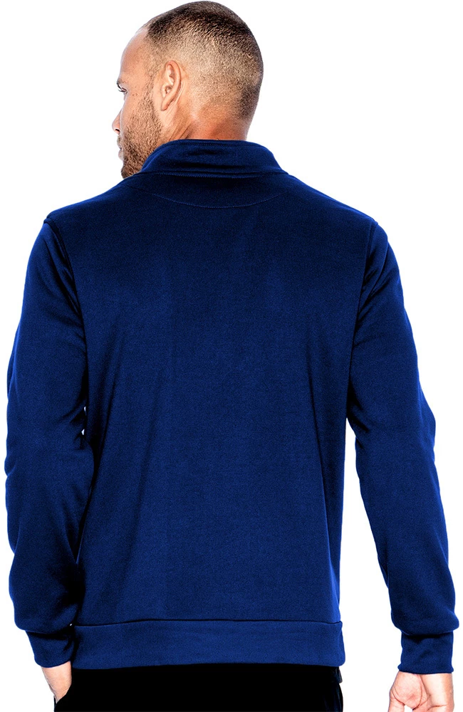 Urbane Men's Fleece Solid Scrub Jacket 2 Urbane Men's Fleece Solid Scrub Jacket - Image 2