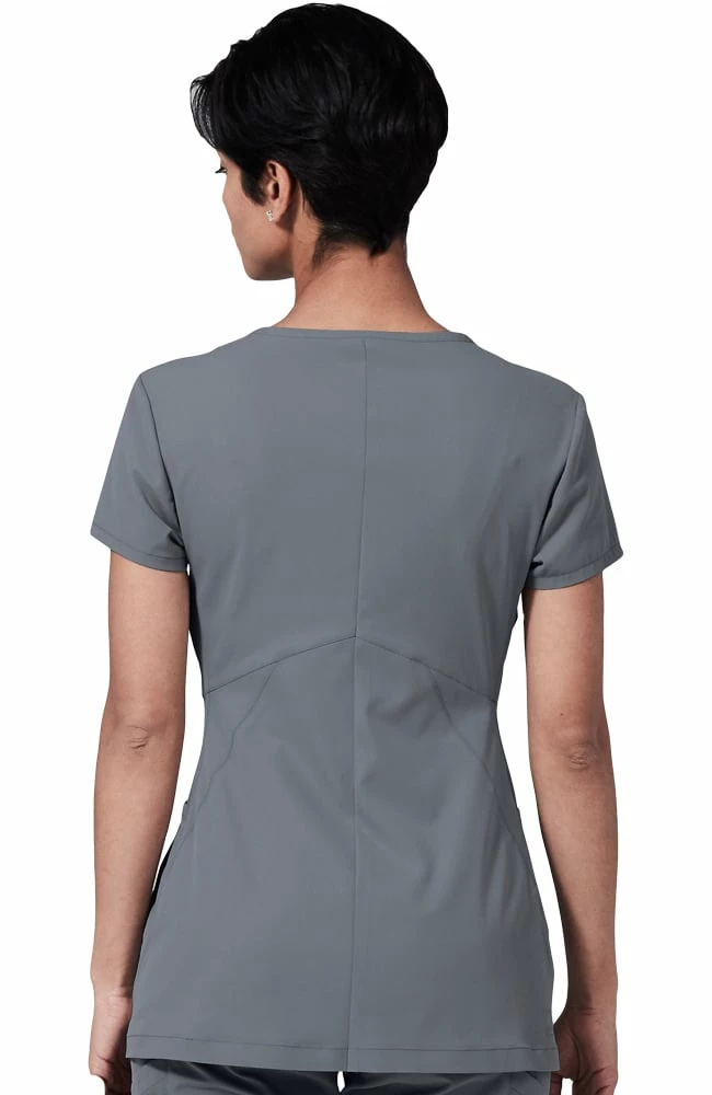 Medelita Women's Horizon V-Neck Solid Scrub Top 2 Medelita Women's Horizon V-Neck Solid Scrub Top - Image 2
