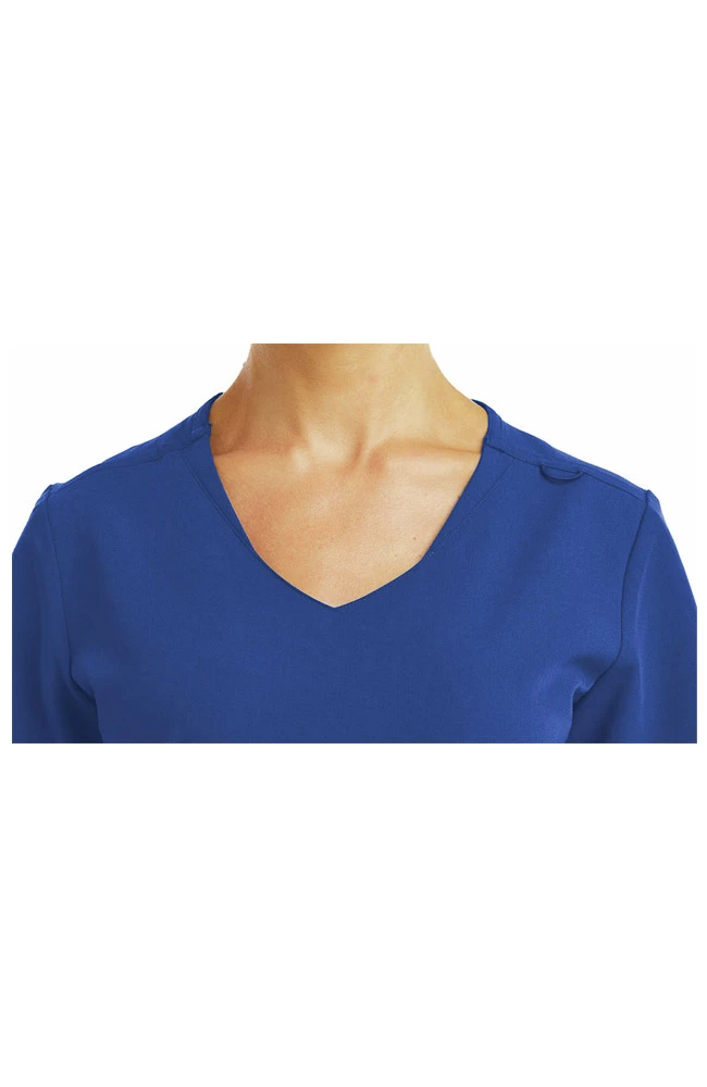 Maevn Uniforms Women's Knit V-Neck Scrub Top 2 Maevn Uniforms Women's Knit V-Neck Scrub Top - Image 2