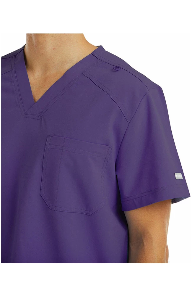 Maevn Uniforms Men's Chest Pocket V-Neck Scrub Top 2 Maevn Uniforms Men's Chest Pocket V-Neck Scrub Top - Image 2