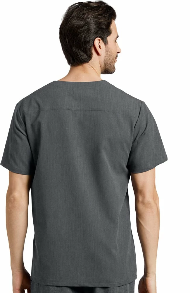 White Cross Men's V-Neck Chest Pocket Solid Scrub Top 2 White Cross Men's V-Neck Chest Pocket Solid Scrub Top - Image 2