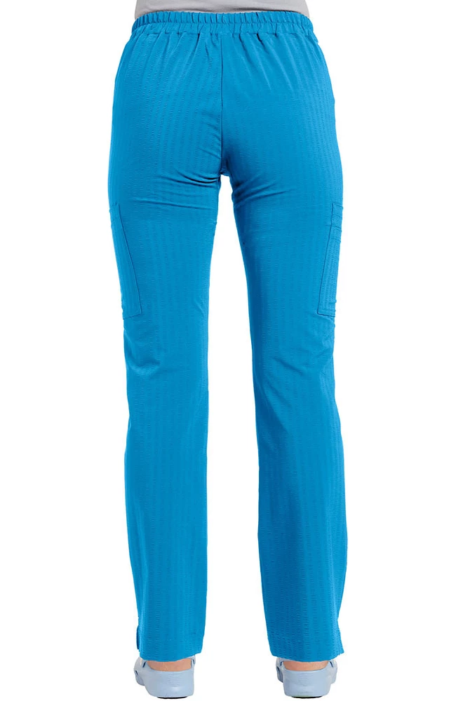 White Cross Women's Seersucker Cargo Scrub Pant 2 White Cross Women's Seersucker Cargo Scrub Pant - Image 2