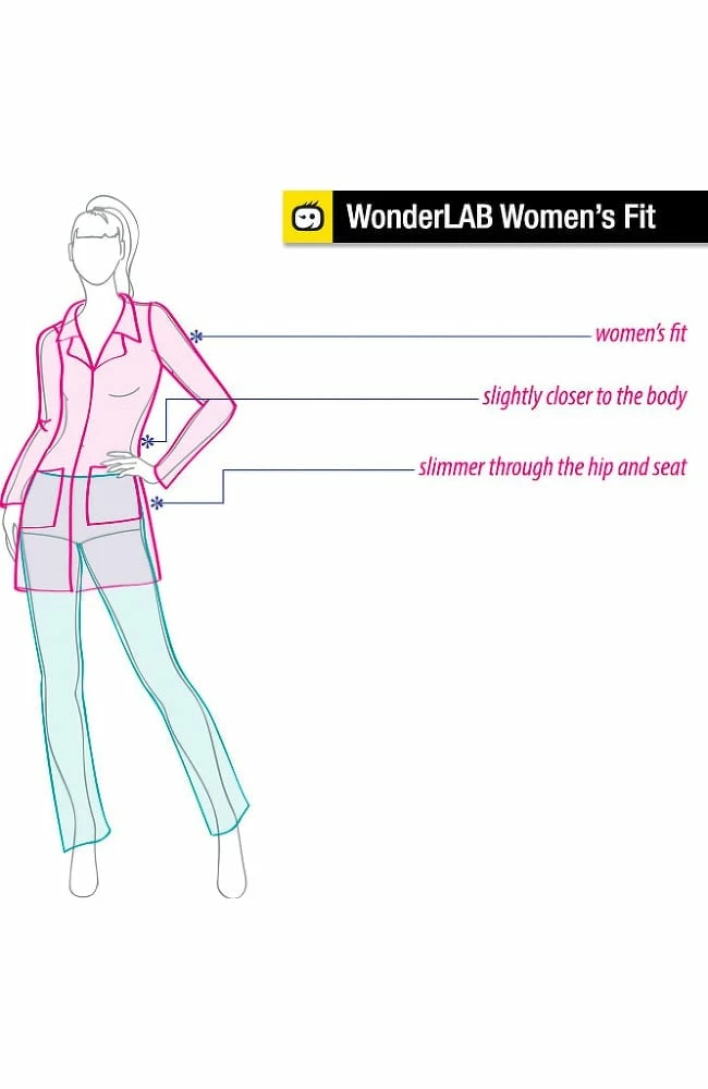 WonderWink Women's 38" Lab Coat 2 WonderWink Women's 38" Lab Coat - Image 2