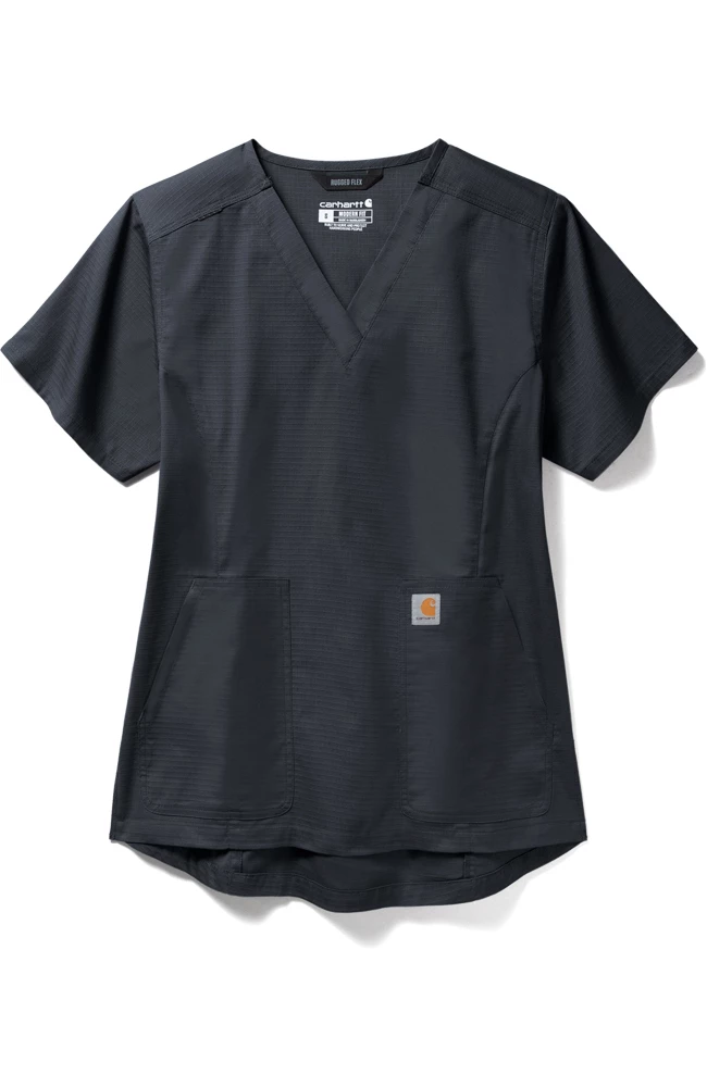 Carhartt Women's V-Neck Scrub Top 2 Carhartt Women's V-Neck Scrub Top - Image 2