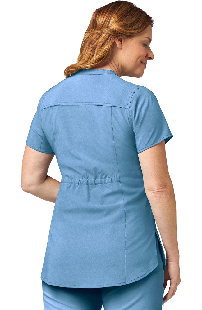 Carhartt Women's Force Henley Tunic Scrub Top 2 Carhartt Women's Force Henley Tunic Scrub Top - Image 2