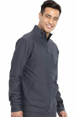 Cherokee Men's Zip Front Solid Scrub Jacket -Scrubs for Women Sales Store 3 ck ck399 650