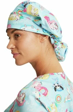 Cherokee Women's Bouffant Go With The Float Print Scrub Hat -Scrubs for Women Sales Store 3 ck ck514 print 650 1